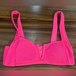 Pink bikini top